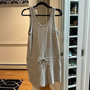 Chaser Gray Ribbed Jumpsuit